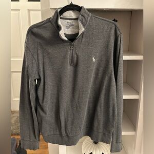 Ralph Lauren 1/4 zip sweatshirt Grey size medium